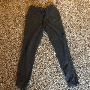 Adidas joggers. Size: small, charcoal grey